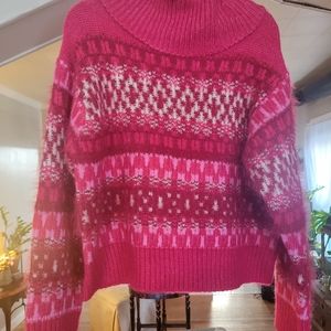 Pink Cropped Sweater - NWT